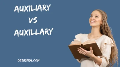 Auxiliary vs Auxillary