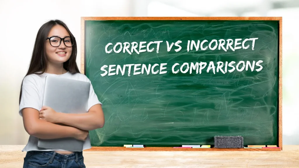 Correct vs Incorrect Sentence Comparisons