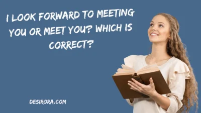 I Look Forward To Meeting You Or Meet You Which Is Correct