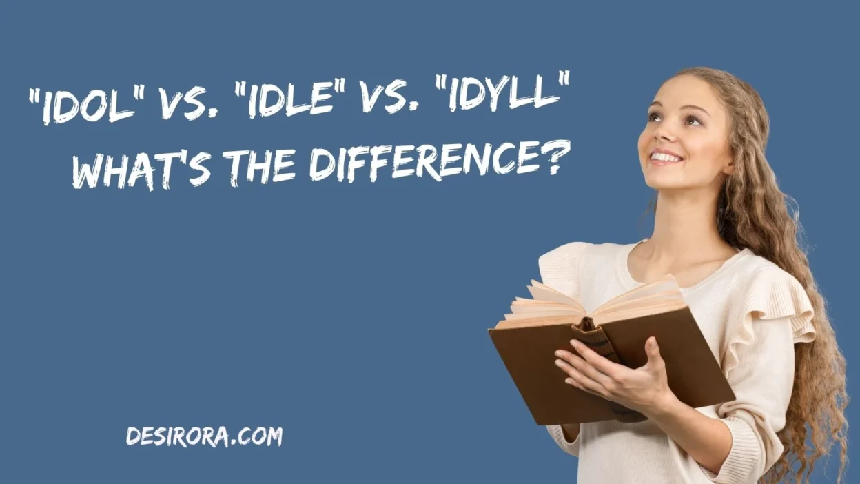 “Idol” vs. “Idle” vs. “Idyll” – What’s the Difference