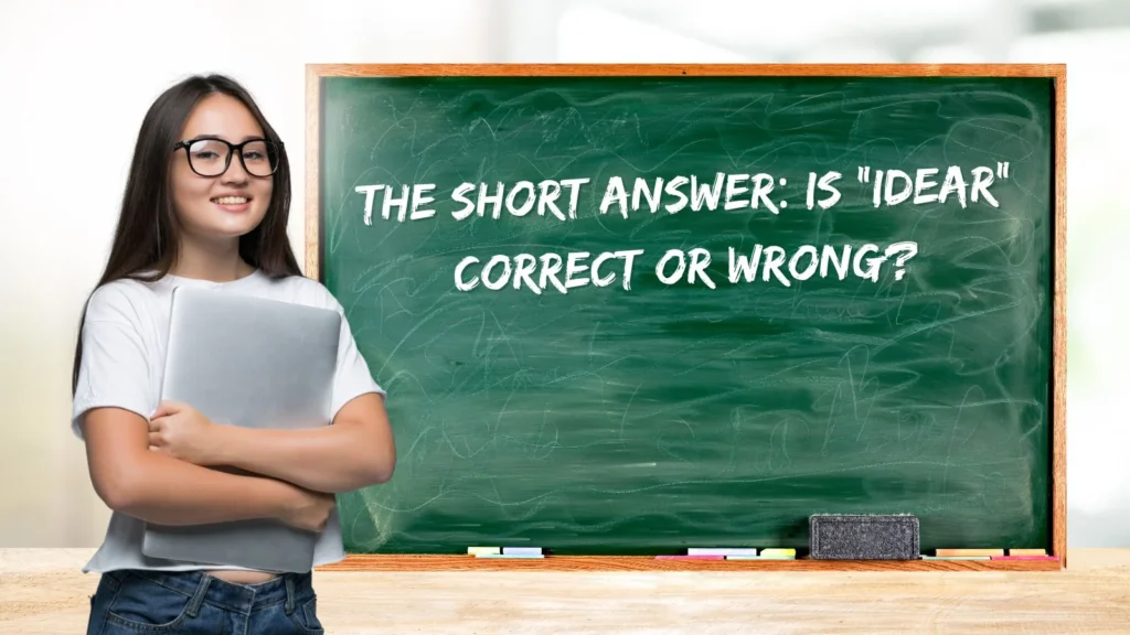 The Short Answer: Is “Idear” Correct or Wrong