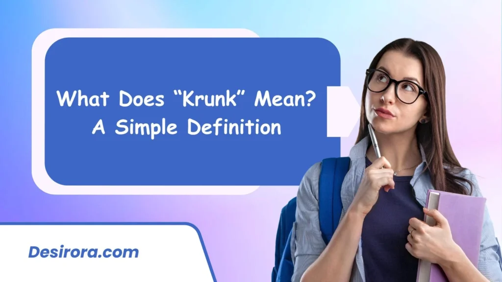 What Does “Krunk” Mean? A Simple Definition